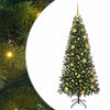 Tekojoulukuusi 300 LED-valoilla Vihreä 180 cm PE ja PVC