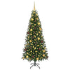 Tekojoulukuusi 300 LED-valoilla Vihreä 180 cm PE ja PVC