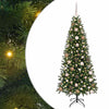 Tekojoulukuusi 300 LED-valoilla Vihreä 180 cm PE ja PVC