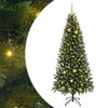 Tekojoulukuusi 300 LED-valoilla Vihreä 210 cm PE ja PVC