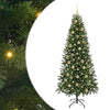 Tekojoulukuusi 300 LED-valoilla Vihreä 210 cm PE ja PVC