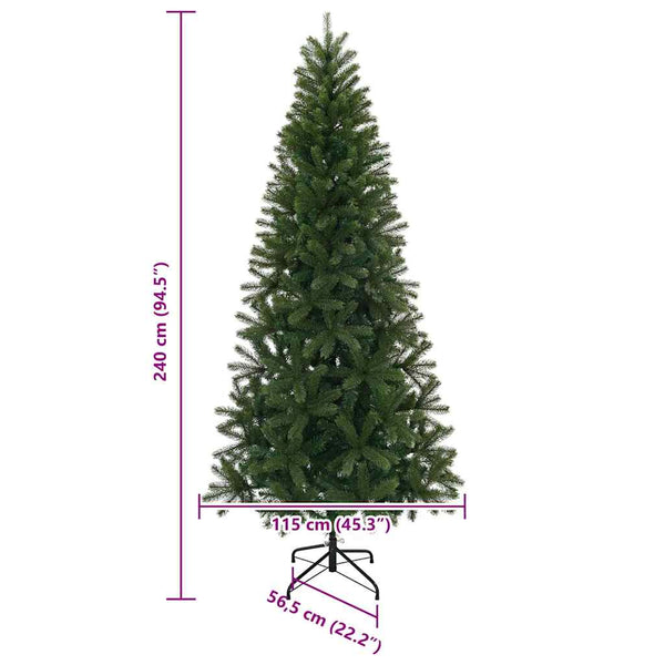 Tekojoulukuusi Vihreä 240 cm PE ja PVC