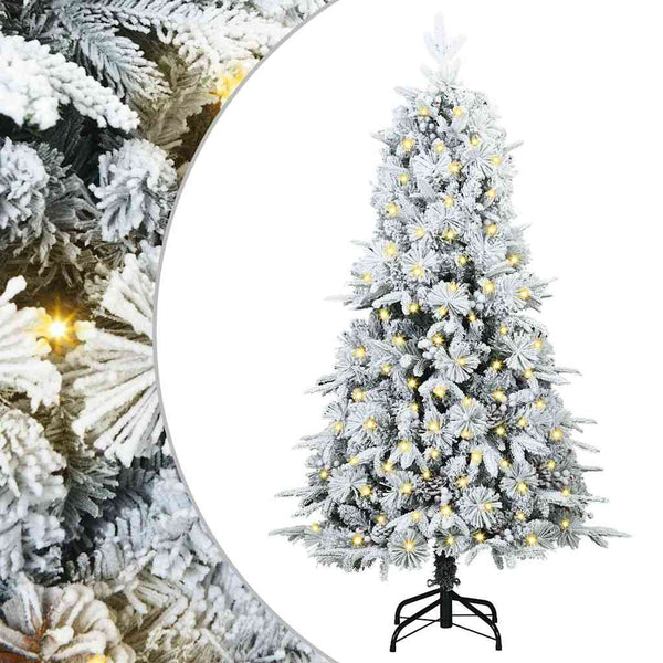 Salkomallinen tekoinen joulukuusi Vihreä 120 cm PE ja PVC