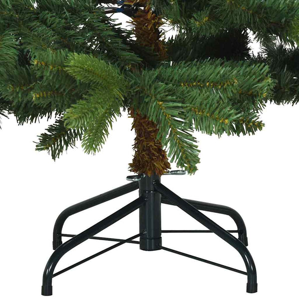 Tekojoulukuusi 150 LED-valoilla Vihreä 120 cm PE ja PVC