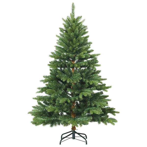 Tekojoulukuusi 150 LED-valoilla Vihreä 120 cm PE ja PVC