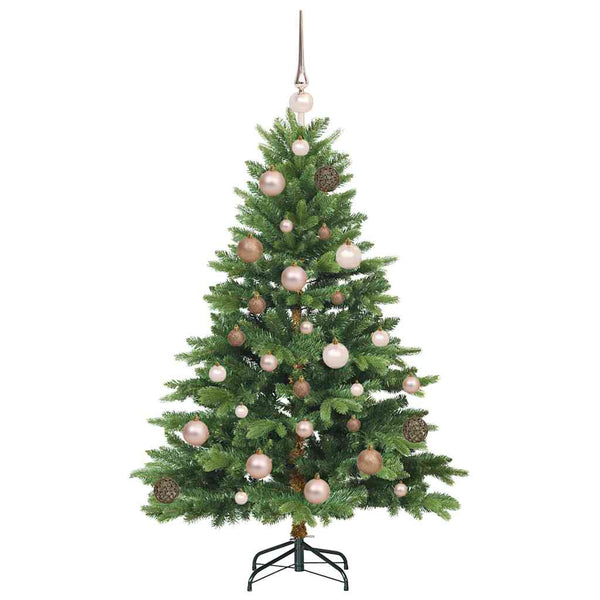 Tekojoulukuusi 150 LED-valoilla Vihreä 120 cm PE ja PVC
