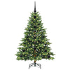 Tekojoulukuusi 150 LED-valoilla Vihreä 120 cm PE ja PVC