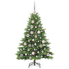 Tekojoulukuusi 150 LED-valoilla Vihreä 120 cm PE ja PVC