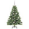 Tekojoulukuusi 150 LED-valoilla Vihreä 120 cm PE ja PVC