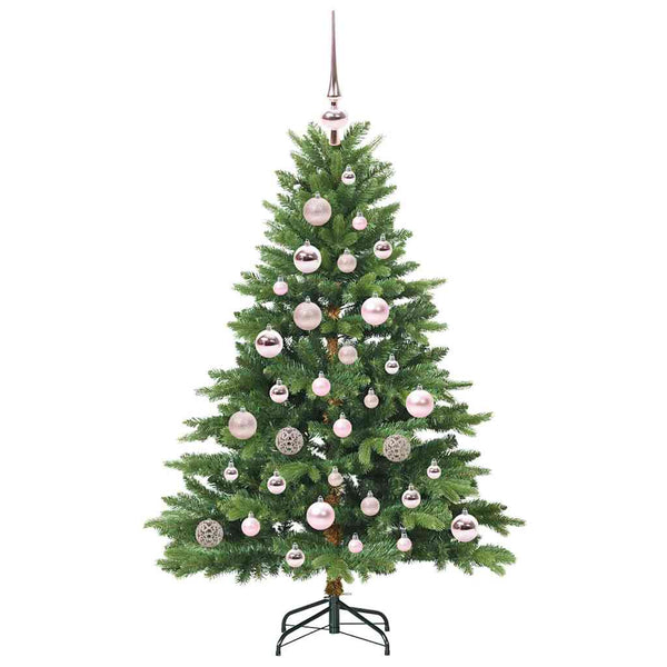 Tekojoulukuusi 150 LED-valoilla Vihreä 120 cm PE ja PVC