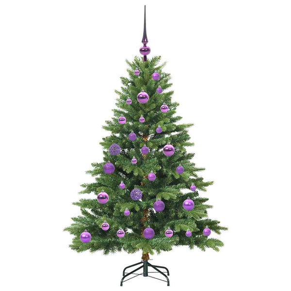 Tekojoulukuusi 150 LED-valoilla Vihreä 120 cm PE ja PVC