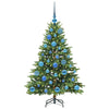 Tekojoulukuusi 150 LED-valoilla Vihreä 120 cm PE ja PVC