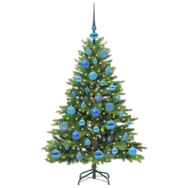 Tekojoulukuusi 150 LED-valoilla Vihreä 120 cm PE ja PVC