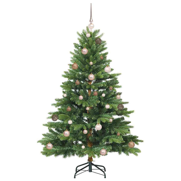 Tekojoulukuusi 150 LED-valoilla Vihreä 150 cm PE ja PVC