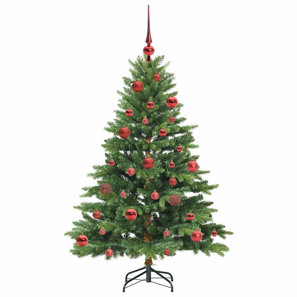 Tekojoulukuusi 150 LED-valoilla Vihreä 150 cm PE ja PVC