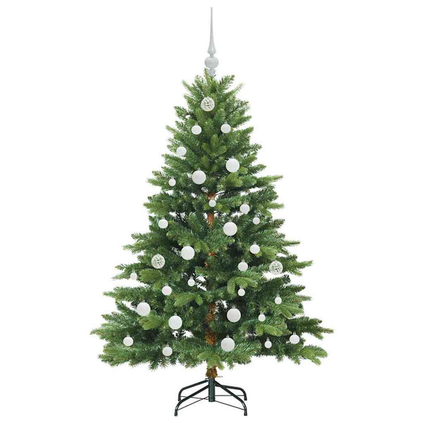 Tekojoulukuusi 150 LED-valoilla Vihreä 150 cm PE ja PVC