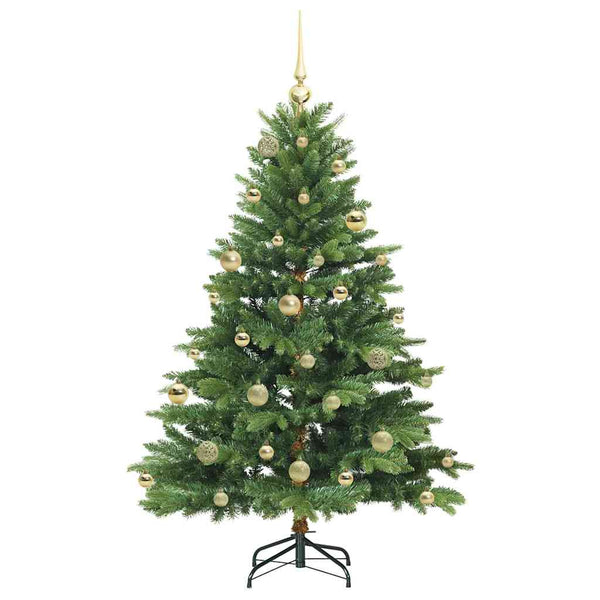 Tekojoulukuusi 150 LED-valoilla Vihreä 150 cm PE ja PVC
