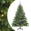 Tekojoulukuusi 150 LED-valoilla Vihreä 150 cm PE ja PVC