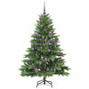 Tekojoulukuusi 150 LED-valoilla Vihreä 150 cm PE ja PVC