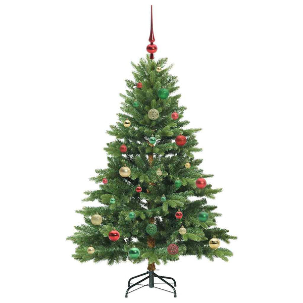 Tekojoulukuusi 150 LED-valoilla Vihreä 150 cm PE ja PVC