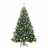 Tekojoulukuusi 300 LED-valoilla Vihreä 180 cm PE ja PVC