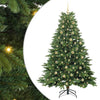 Tekojoulukuusi 300 LED-valoilla Vihreä 180 cm PE ja PVC