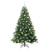 Tekojoulukuusi 300 LED-valoilla Vihreä 180 cm PE ja PVC