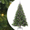 Tekojoulukuusi 300 LED-valoilla Vihreä 180 cm PE ja PVC