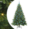 Tekojoulukuusi 300 LED-valoilla Vihreä 180 cm PE ja PVC