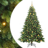 Tekojoulukuusi 300 LED-valoilla Vihreä 210 cm PE ja PVC