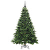 Tekojoulukuusi 300 LED-valoilla Vihreä 210 cm PE ja PVC