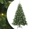 Tekojoulukuusi 300 LED-valoilla Vihreä 210 cm PE ja PVC