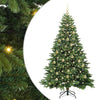 Tekojoulukuusi 300 LED-valoilla Vihreä 210 cm PE ja PVC