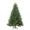 Tekojoulukuusi 300 LED-valoilla Vihreä 240 cm PE ja PVC