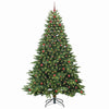 Tekojoulukuusi 300 LED-valoilla Vihreä 240 cm PE ja PVC