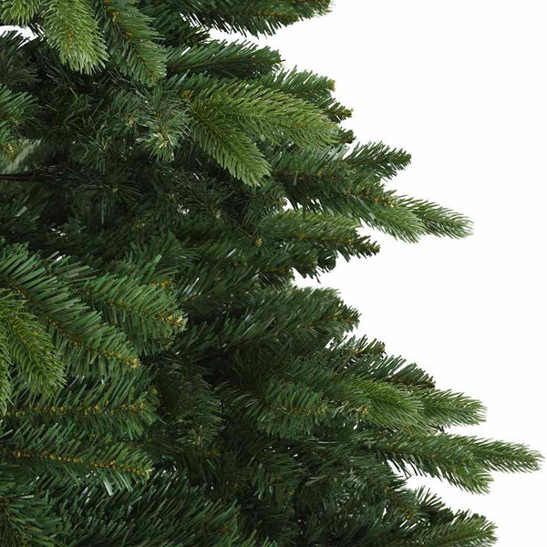 Tekojoulukuusi 300 LED-valoilla Vihreä 240 cm PE ja PVC