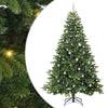 Tekojoulukuusi 300 LED-valoilla Vihreä 240 cm PE ja PVC