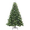 Tekojoulukuusi 300 LED-valoilla Vihreä 240 cm PE ja PVC