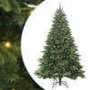 Tekojoulukuusi 300 LED-valoilla Vihreä 240 cm PE ja PVC