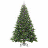 Tekojoulukuusi 300 LED-valoilla Vihreä 240 cm PE ja PVC