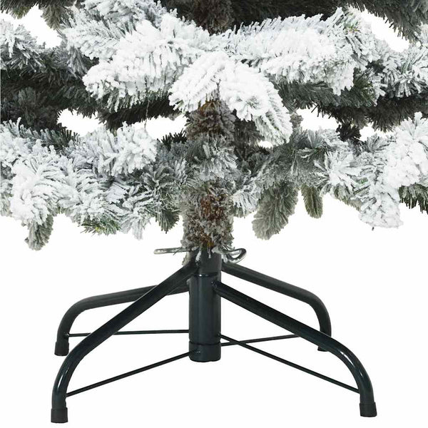 Tekojoulukuusi 150 LED-valoilla Valkoinen 120 cm PE ja PVC