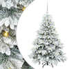 Tekojoulukuusi 150 LED-valoilla Valkoinen 120 cm PE ja PVC