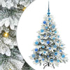 Tekojoulukuusi 150 LED-valoilla Valkoinen 120 cm PE ja PVC