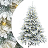 Tekojoulukuusi 150 LED-valoilla Valkoinen 150 cm PE ja PVC