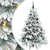 Tekojoulukuusi 150 LED-valoilla Valkoinen 150 cm PE ja PVC