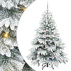 Tekojoulukuusi 150 LED-valoilla Valkoinen 150 cm PE ja PVC