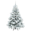 Tekojoulukuusi 150 LED-valoilla Valkoinen 150 cm PE ja PVC
