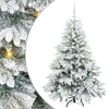 Tekojoulukuusi 150 LED-valoilla Valkoinen 150 cm PE ja PVC