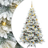 Tekojoulukuusi 300 LED-valoilla Valkoinen 180 cm PE ja PVC