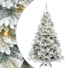 Tekojoulukuusi 300 LED-valoilla Valkoinen 180 cm PE ja PVC
